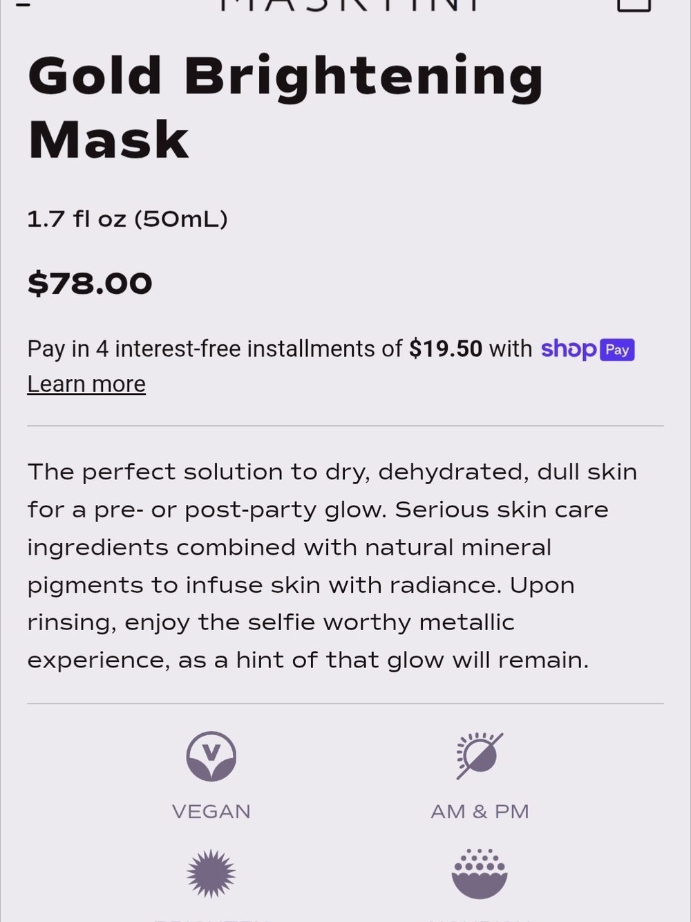 MASKTINI Metal Head Face Mask - Picture 4 of 5
